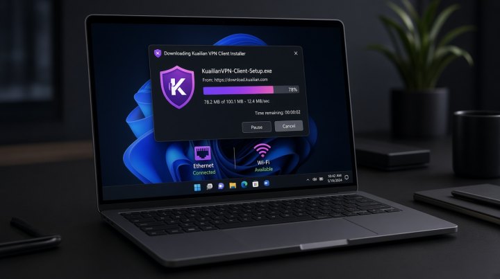 快连客户端与节点连接（资料示意）